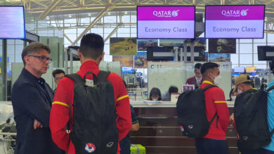 Đội tuyển U23 Việt Nam đã di chuyển tới Qatar