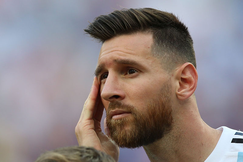 Kiểu tóc của Messi undercut