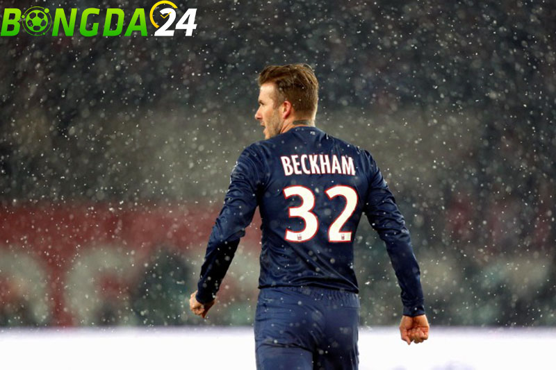 Beckham mặc số 32 ở PSG